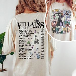 2 Sided Disney Villains Evil Tour Shirt Disney Villains Characters Concert